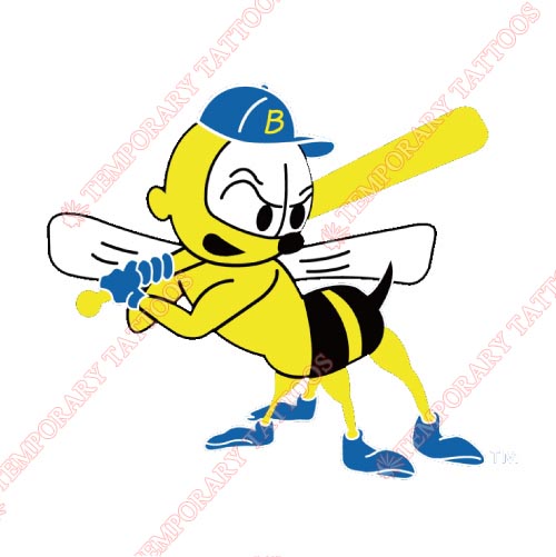 Burlington Bees Customize Temporary Tattoos Stickers NO.8075